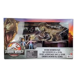 Jurassic World Legacy Collection Kitchen Encounter Playset Lex Tim Velociraptor